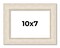 Photo Size Weathered White Picture Frame - UV Acrylic, Foam Board Backing, Hanging Hardware